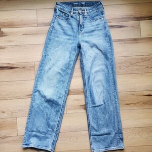 Old Navy Extra High Rise Sky Hi Wide Leg Cotton Jeans